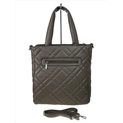 Женская сумка из искусственной кожи, цвет хаки