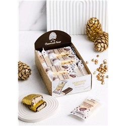 Кедровое золото / 630 г / шоу-бокс / 18 шт / батончик / ТМ Сибирский кедр