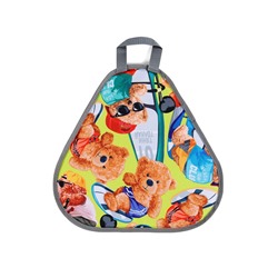 Ледянка мягкая Bear, треугольная, d=41 см, толщина 1.2 см, рисунок МИКС