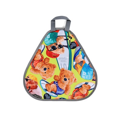 Ледянка мягкая Bear, треугольная, d=41 см, толщина 1.2 см, рисунок МИКС