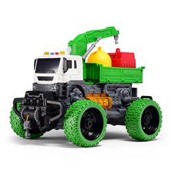 Машина "Мусорный гигант" 1:16 (свет, звук) в коробке (цвет зеленый)