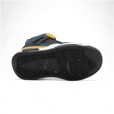 Кроссовки зимние на меху А7177-9 черно зеленые