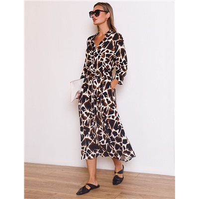 Платье из вискозы твил