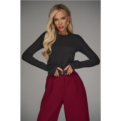 Лонгслив Эми (чёрный)