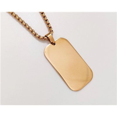 Кулон из стали на цепочке