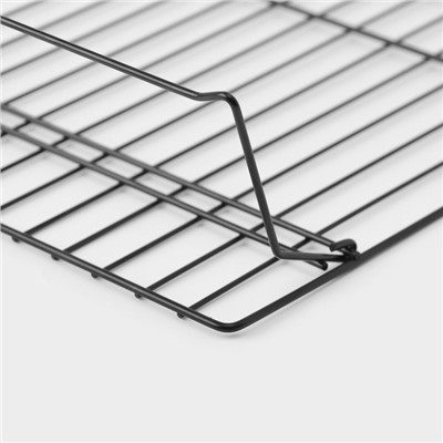 Решётка для глазирования и остывания кондитерских изделий, 3 яруса, 40.5×25 см, чёрная