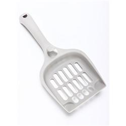 Лоток для кошек Фур-Мур 48×35.5 см с бортом + совок, Soft-touch, смоки