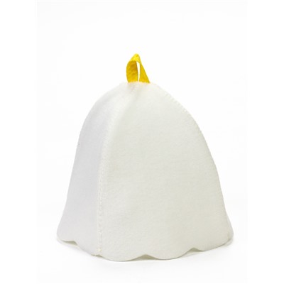 Шапка для бани и сауны «Ариэль», полиэстер, детская, белая