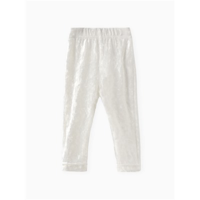 Лосины Крошка Я «Бархат», рост 92-98 см, белые