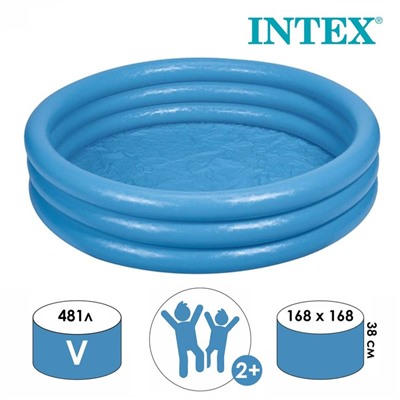 Бассейн надувной INTEX «Кристалл», 168×38 см, от 2 лет, 58446NP INTEX