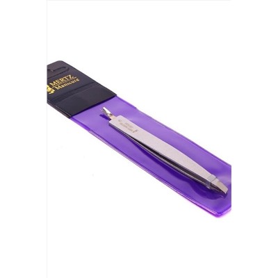 Mertz Пинцет косметический скошенный A236 с триммером, 11 см KRISTALLER, 1108866