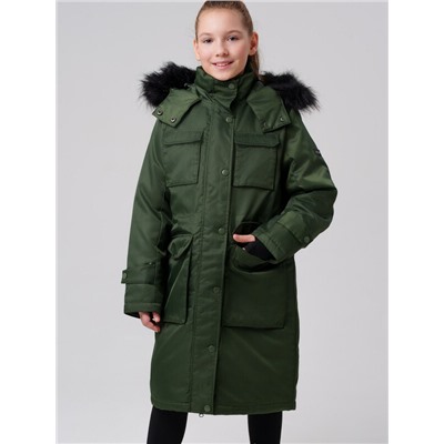 Пальто текстильное с полиуретановым покрытием для девочек