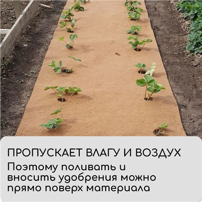 Кокосовое полотно для мульчирования, 3×1 м, «Мульчаграм»