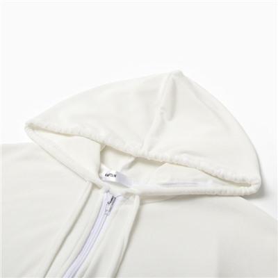 Костюм женский (толстовка, брюки) KAFTAN Plushy, размер 48-50, белый