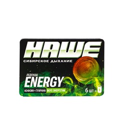 Леденцы тонизирующие «НАШЕ», Energy со вкусом энергетика, блистер, 6 шт.