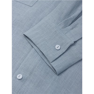 Рубашка мужская с длинным рукавом MIST, размер 56, голубая