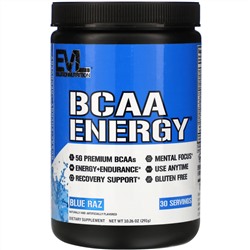 EVLution Nutrition, BCAA Energy, Blue Raz, 10.26 oz (291 g)