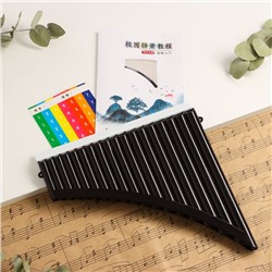 Пан-флейта Music Life 18 трубок, черная, C, 26×25 см