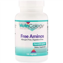 Nutricology, Аминокислоты в свободной форме, 100 вегетарианских капсул