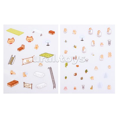 Набор наклеек "Яхта капибары"