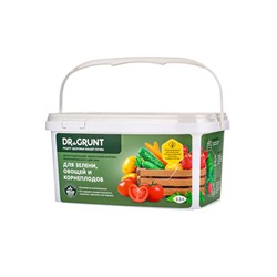 Удобрение минеральное для зелени, овошей, корнеплодов, Dr.Grunt, ведро, 3.3 л