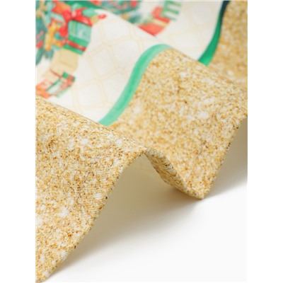 Скатерть новогодняя «Этель» Golden Christmas, 150×220 ±3 см с ГМВО, 100% хлопок, 190 г/м²