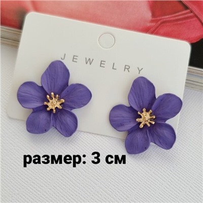 Серьги цветы, 09250 арт.002.099