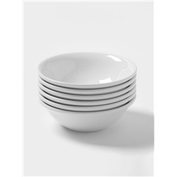 Тарелки глубокие Magistro Basic bistro, 450 мл, d=15.5 см, набор 6 шт., фарфор, белые
