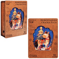 Пазл фигурный "Новогодняя сказка"