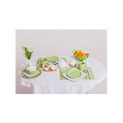 Кружка Доляна «зелёное Горох», 360 мл, керамика, зелёная