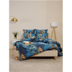 Пододеяльник бязь люкс на молнии - Перо павлина