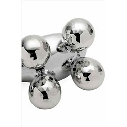 Nail Art Ручной роликовый массажер для лица и тела / 4D Massager XC-119, серебристый KRISTALLER, 1108358