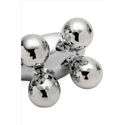 Nail Art Ручной роликовый массажер для лица и тела / 4D Massager XC-119, серебристый KRISTALLER, 1108358
