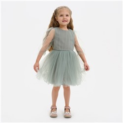 Платье для девочки нарядное KAFTAN, рост 134-140 см, зелёное