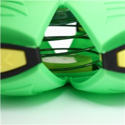 Мяч - фрисби для собак «НЛО» зелёный, 16 см