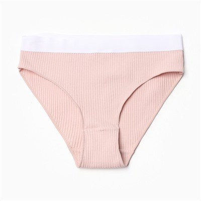 Трусы женские слипы MINAKU в рубчик, размер 40-42, бежевые