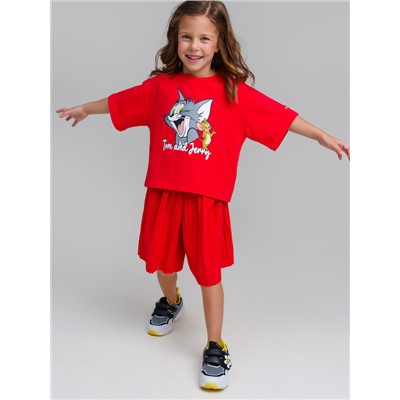 Фуфайка трикотажная для девочек (футболка)