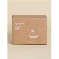 Кружка SL Home «Цветок», 520 мл, 13.5×9.6×9.8 см, керамика, белая