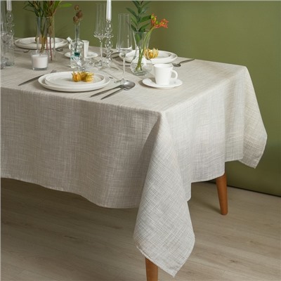 Скатерть «Доляна. Душевная кухня», 146×180 см, 50% хлопок, 50% п/э, рогожка 158 г/м²