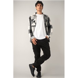 Мужская теплая рубашка в клетку Happyfox