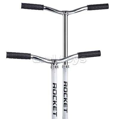 Самокат 2-х колесный ROCKET,колеса PU/ 145 мм,ABEC 7, белый