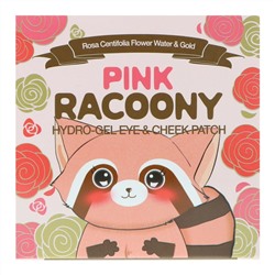 Secret Key, Аппликационные пластинки для глаз и щек с увлажняющим гелем Pink Racoony, 60 пластинок