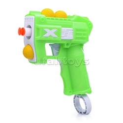 Бластер "Неон" с шариками и мягкими пулями, в коробке