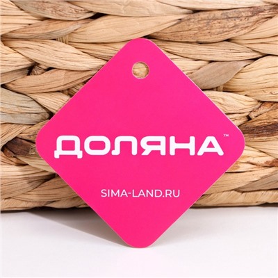 Корзинка для подачи столовых приборов Доляна «Камыш», 4 секции, 20×14 см, солома