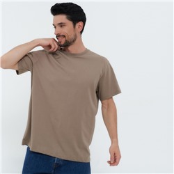 Футболка мужская, цвет коричневый, размер 54 (3XL)