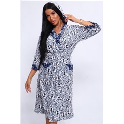 Халат 210 серый_цветы (Серый/цветы)