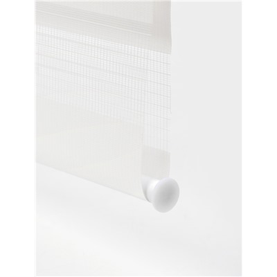 Штора рулонная 60×160 см «День и Ночь», по полотну 56×160 см, белая