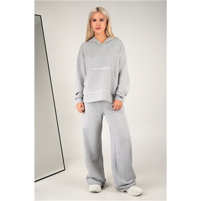 Женский костюм оверсайз из футера Happyfox