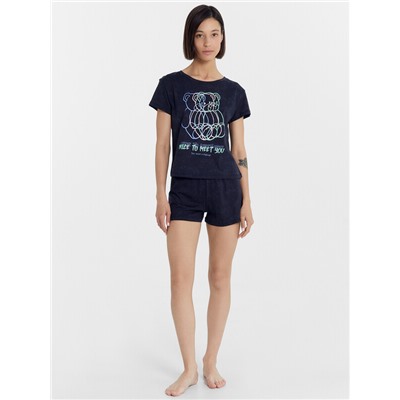 КОМПЛЕКТ ЖЕНСКИЙ (ДЖЕМПЕР, ШОРТЫ) 592290