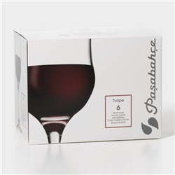 Набор стеклянных бокалов для вина Tulipe, 240 мл, 6 шт.
